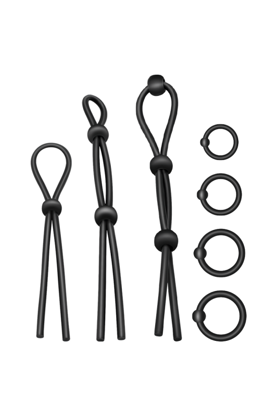 ADDICTED TOYS - SET DI ANELLI PER IL CAZZO FLESSIBILI IN SILICONE 7 PEZZI