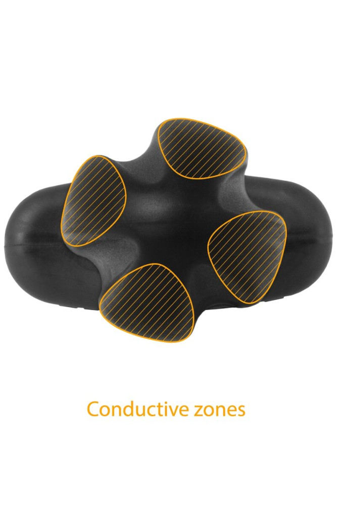 ELECTRASTIM - TARTARUS PLUG ANALE QUADRIPOLARE IN SILICONE NERO