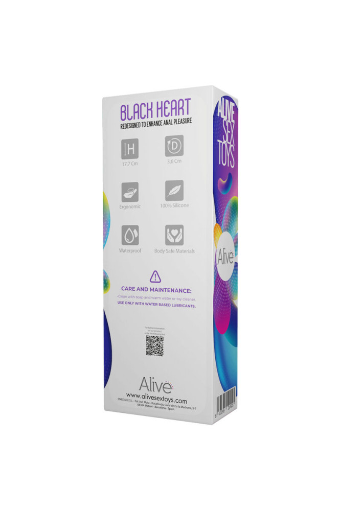 ALIVE - STIMOLATORE ANALE BLACK HEART TEAL