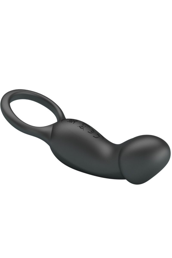 PRETTY LOVE - ANELLO ANALE E VIBRATORE WARREN BLACK