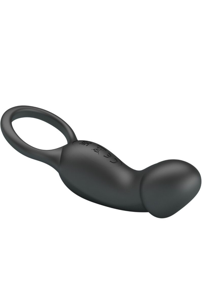 PRETTY LOVE - ANELLO ANALE E VIBRATORE WARREN BLACK