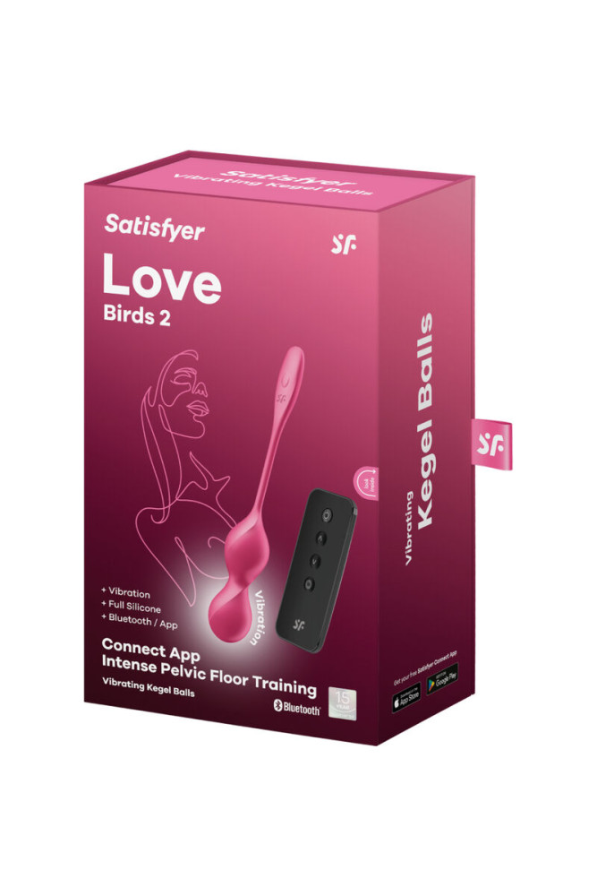 SATISFYER - LOVE BIRDS 2 SFERE KEGEL VIBRANTI + APP GRATUITA