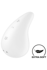 SATISFYER - VIBRATORE GOCCIA DI RUGIADA LAY-ON BIANCO