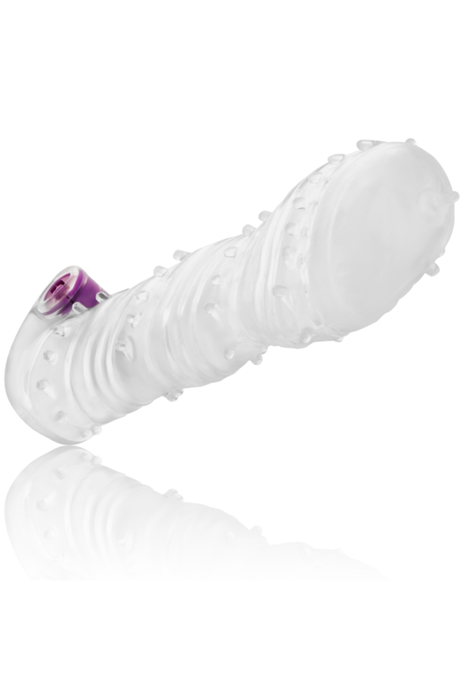 OHMAMA - GUAINA STRUTTURATA PER IL PENE CON PUNTA LARGA VIBRANTE
