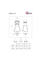 LIVCO CORSETTI FASHION - SET BINELLA BABYDOLL + PERIZOMA NERO