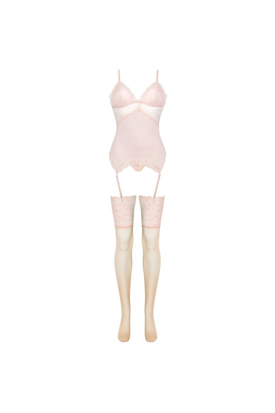 LIVCO CORSETTI FASHION - SET PERSINNE PESCA CORSETTO + SLIP + CALZE