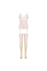 LIVCO CORSETTI FASHION - SET PERSINNE PESCA CORSETTO + SLIP + CALZE