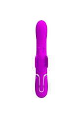 PRETTY LOVE - VIBRATORE MULTIFUNZIONE RABBIT 4 IN 1 FARFALLA FUCSIA