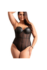 SUBBLIME - BODY CON BRETELLE A CATENA NERA L/XL