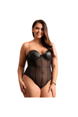 SUBBLIME - BODY CON BRETELLE A CATENA NERA L/XL