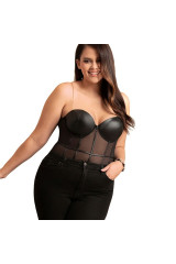SUBBLIME - BODY CON BRETELLE A CATENA NERA L/XL