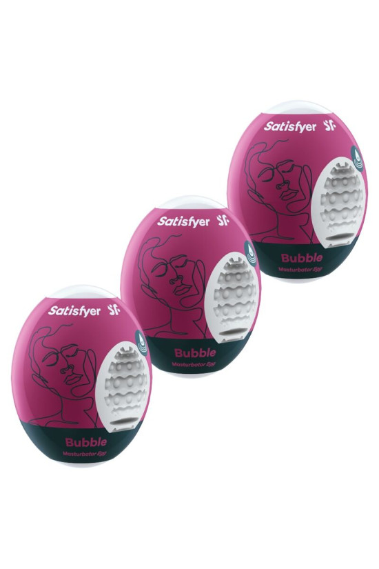 SATISFYER - 3 UOVA MASTURBATORI BUBBLE