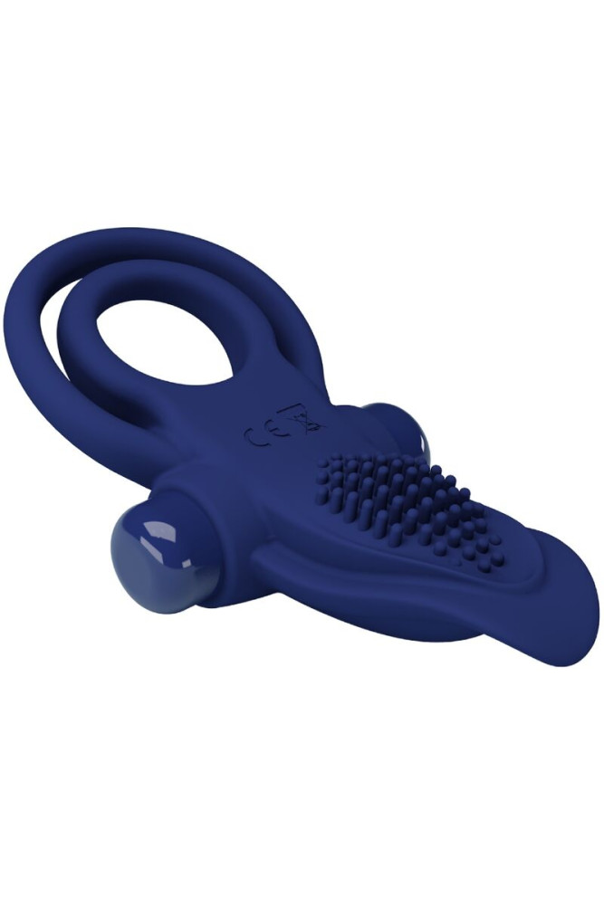 PRETTY LOVE - BRONSON ANELLO DOPPIO CON VIBRAZIONE BLU