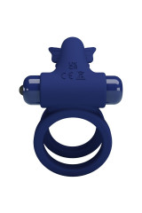 PRETTY LOVE - JAMELE DOPPIO ANELLO CON VIBRAZIONE E STIMOLATORE FARFALLA BLU