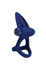 PRETTY LOVE - MAT DOPPIO ANELLO CON VIBRAZIONE E STIMOLATORE BLU