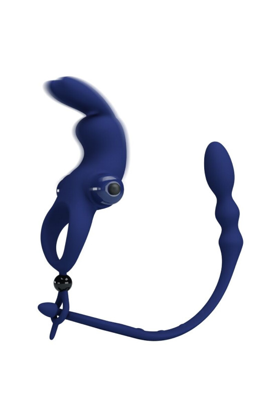 PRETTY LOVE - AYAD ANELLO VIBRATORE RABBIT CON SPINA BLU
