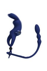 PRETTY LOVE - AYAD ANELLO VIBRATORE RABBIT CON SPINA BLU