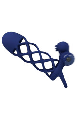 PRETTY LOVE - GIANN ANELLO VIBRATORE CON GUAINA IN SILICONE BLU