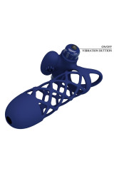PRETTY LOVE - GIANN ANELLO VIBRATORE CON GUAINA IN SILICONE BLU