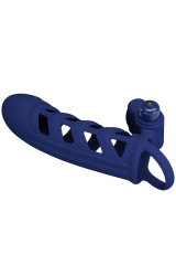 PRETTY LOVE - ALTAF ANELLO VIBRATORE CON GUAINA IN SILICONE BLU