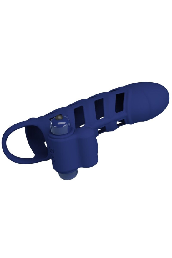 PRETTY LOVE - ALTAF ANELLO VIBRATORE CON GUAINA IN SILICONE BLU