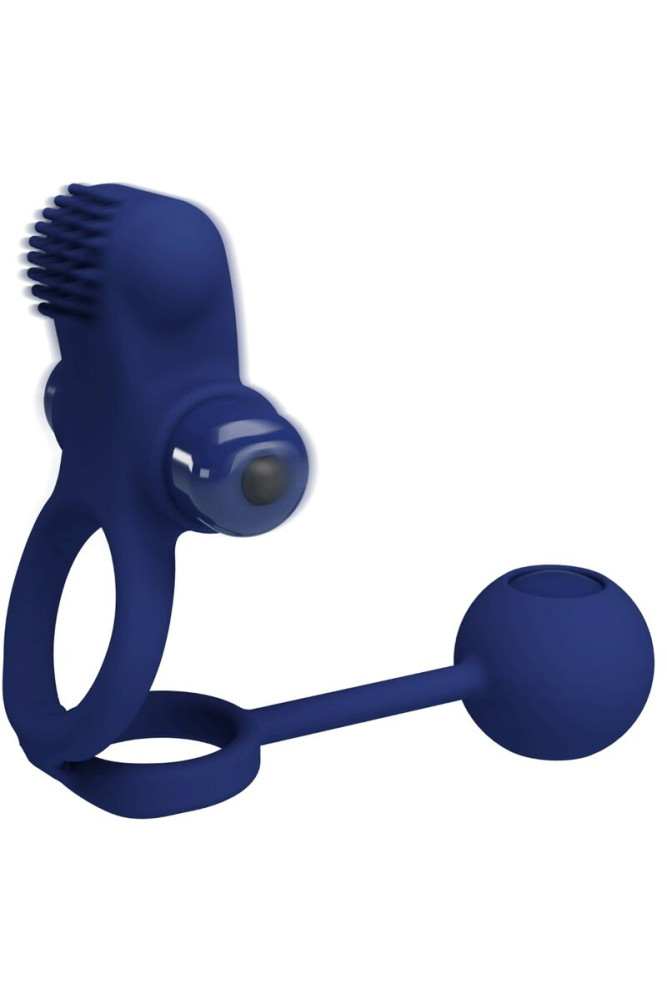 PRETTY LOVE - REMINGTON DOPPIO ANELLO VIBRANTE CON SPINA BLU