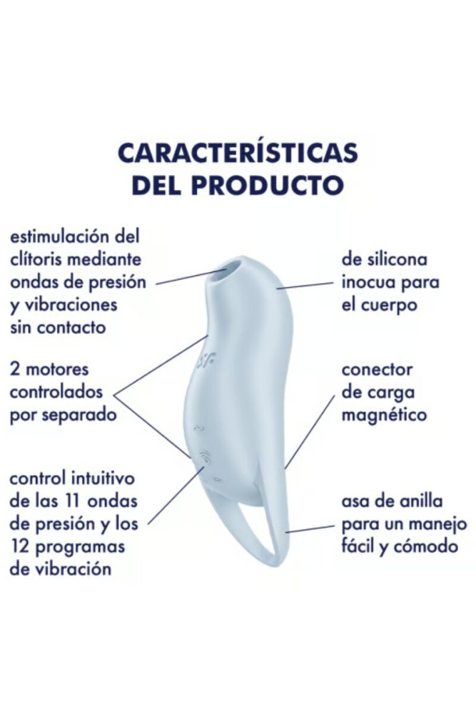 SATISFYER - POCKET PRO 1 STIMOLATORE CLITORIDE AZZURRO