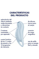 SATISFYER - POCKET PRO 1 STIMOLATORE CLITORIDE AZZURRO