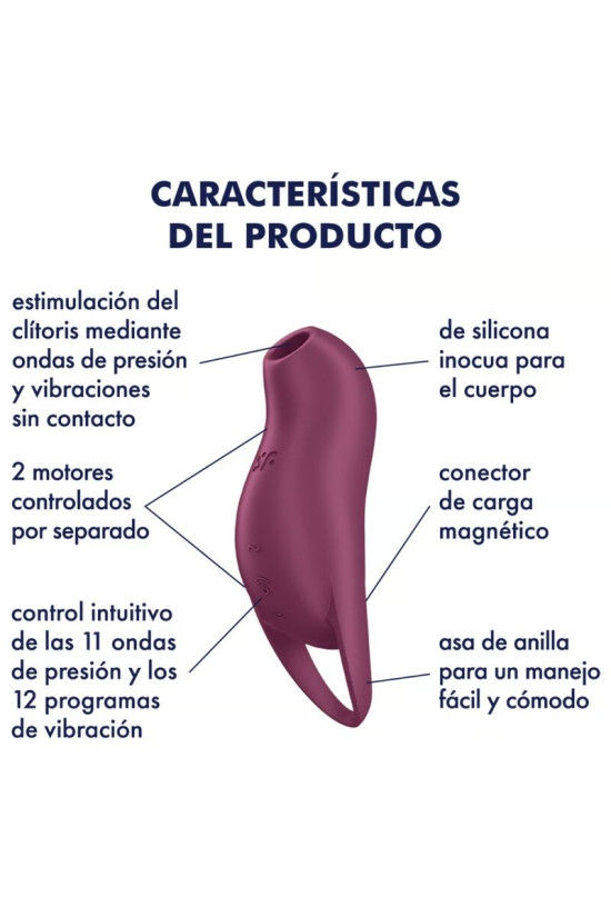 SATISFYER - POCKET PRO 1 STIMOLATORE CLITORIDE GRANATO