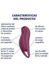 SATISFYER - POCKET PRO 1 STIMOLATORE CLITORIDE GRANATO