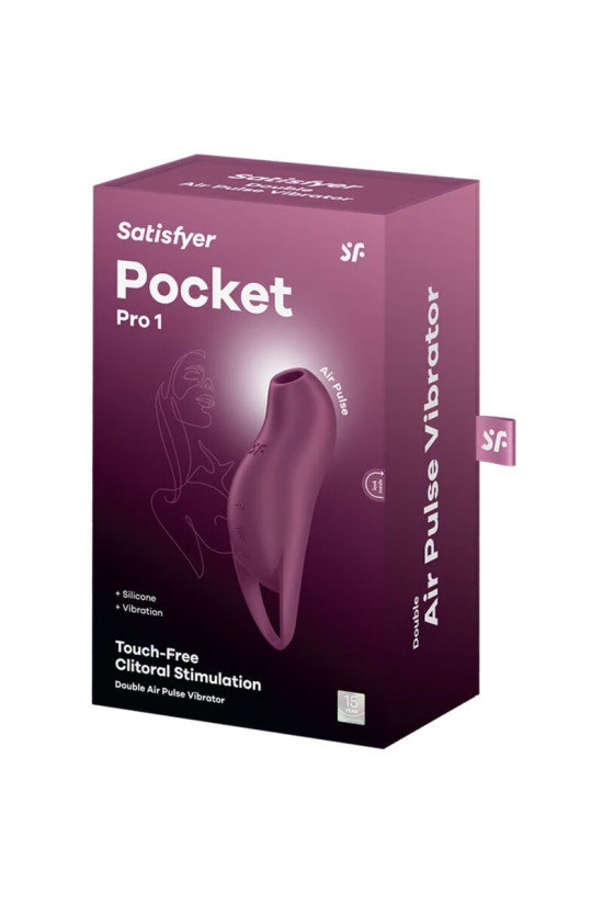 SATISFYER - POCKET PRO 1 STIMOLATORE CLITORIDE GRANATO