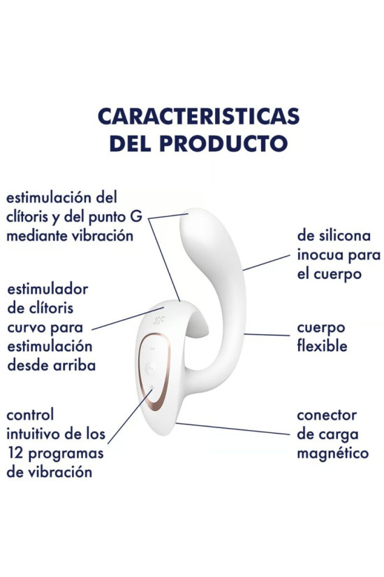 SATISFYER - G FOR GODDESS 1 VIBRATORE CONIGLIO BIANCO