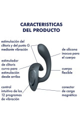 SATISFYER - G FOR GODDESS 1 VIBRATORE CONIGLIO GRIGIO SCURO