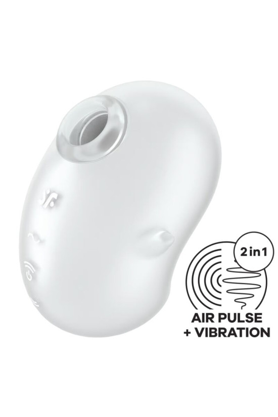 SATISFYER - CUTIE GHOST VIBRATORE LAY-ON BIANCO