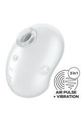SATISFYER - CUTIE GHOST VIBRATORE LAY-ON BIANCO