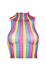 LEG AVENUE - TOP RETE MULTICOLORE