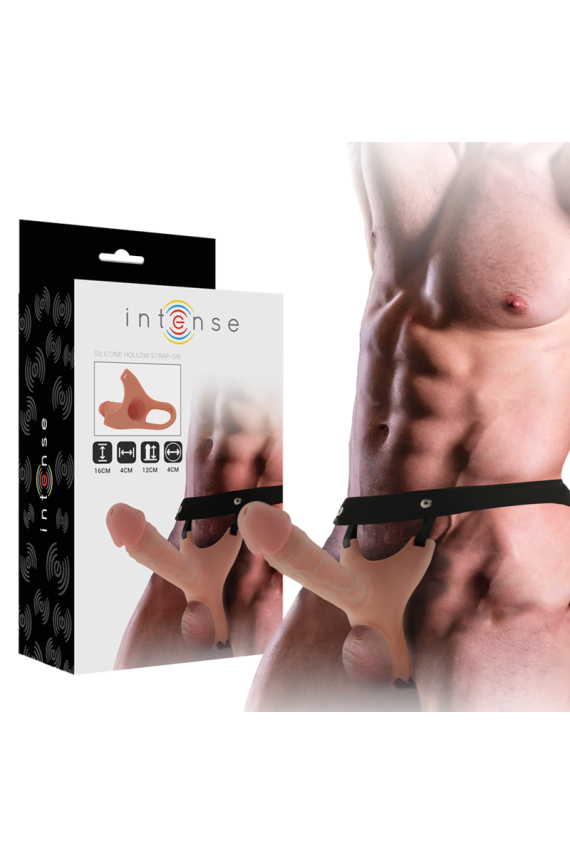 INTENSE - IMBRACATURA CAVA CON DILDO IN SILICONE 16 X 3