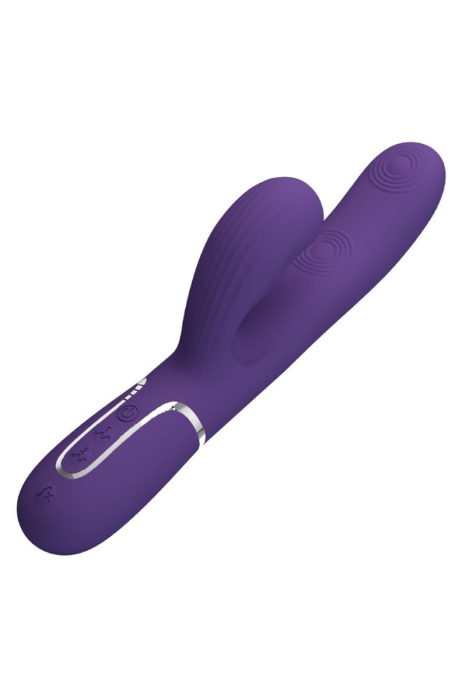 PRETTY LOVE - PERLITA VIBRATORE G-SPOT 3 IN 1 MULTIFUNZIONE VIOLA