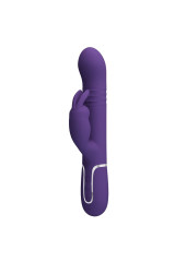 PRETTY LOVE - COALE VIBRATORE CONIGLIO CARBONE 4 EN 1 VIOLA