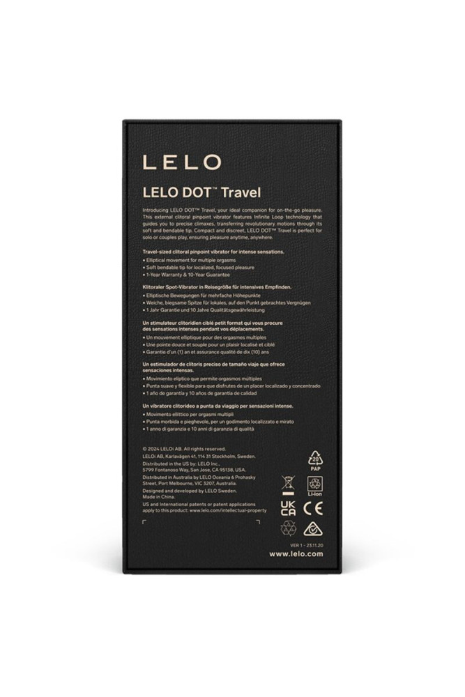LELO - DOT TRAVEL STIMOLATORE CLITORIDE ROSA