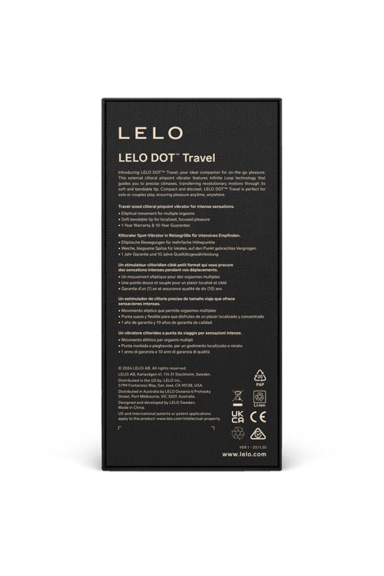 LELO - DOT TRAVEL STIMOLATORE CLITORIDE VIOLA