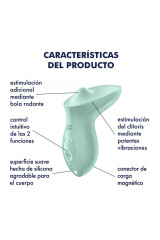 SATISFYER - VIBRATORE EXCITERRR DA APPOGGIO CLITORIDE MENTA
