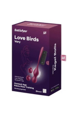 SATISFYER - LOVE BIRDS VARY SFERE VIBRANTI APP GRATUITA WINE ROSSO