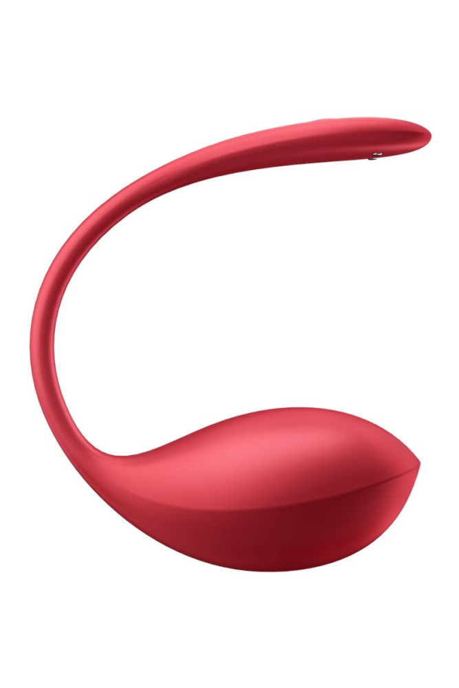 SATISFYER - SHINY PETAL STIMOLATORE CON TELECOMANDO G-POINT ROSSO APP GRATUITA