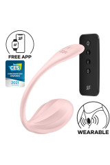 SATISFYER - RIBBED PETAL STIMOLATORE CON TELECOMANDO G POINT ROSE APP FREE