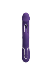 PRETTY LOVE - VIBRATORE MULTIFUNZIONE KAMPAS RABBIT 3 IN 1 CON LINGUA VIOLA