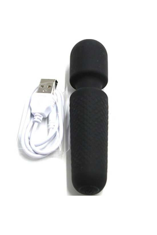 ARMONY - YOUR MAGIC MASSAGGIATORE E VIBRATORE RICARICABILE 10 VIBRAZIONI BACCHETTA PUNTI NERO