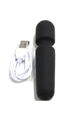 ARMONY - YOUR MAGIC MASSAGGIATORE E VIBRATORE RICARICABILE 10 VIBRAZIONI BACCHETTA PUNTI NERO
