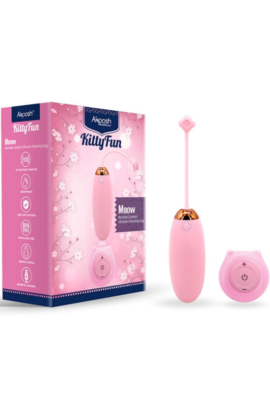 ARMONY - KITTY FUN VIBRATORE UOVO TELECOMANDO 10 VIBRAZIONI ROSA