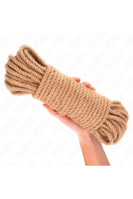 KINK - CORDA DI CANAPA CON TESTA IN METALLO 20 METRI